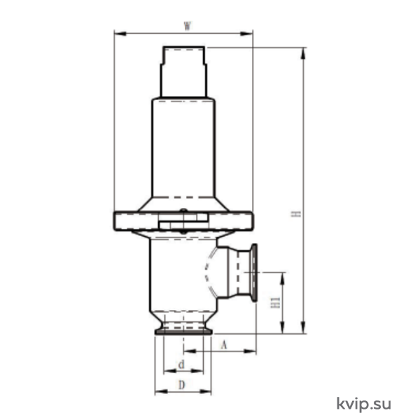 3 Боковая схема клапана YP-C3 3 Боковая схема клапана YP-C3