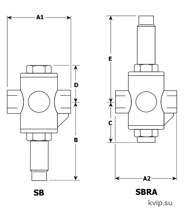Схема SB и SBRA Схема SB и SBRA