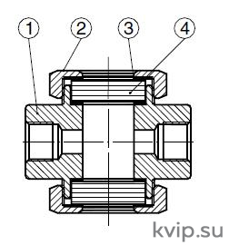 ADCA DW40S (DN15 – DN25) стекло смотровое двухсторонее