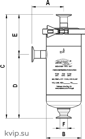 ADCA S-10HV (DN 12–2) Сепаратор для стерильного пара