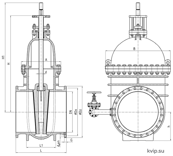 ANDREX DP-GN-934 Задвижка фланцевая стальная DN800-1000 PN16_Р1 ANDREX DP-GN-934 Задвижка фланцевая стальная DN800-1000 PN16_Р1