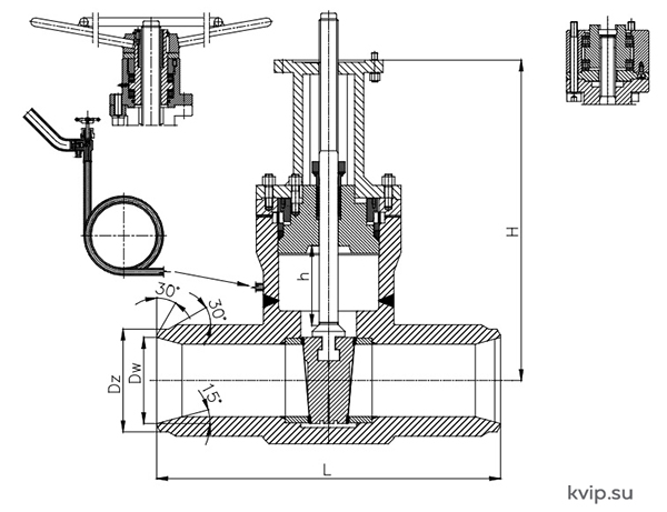 DP-V-YR169 Задвижка высоконапорная DN50-500 PN250_Р1 DP-V-YR169 Задвижка высоконапорная DN50-500 PN250_Р1