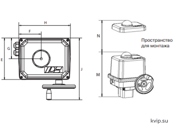 PS Automation PSQ 702 Электропривод четвертьоборотный_Р2 PS Automation PSQ 702 Электропривод четвертьоборотный_Р2