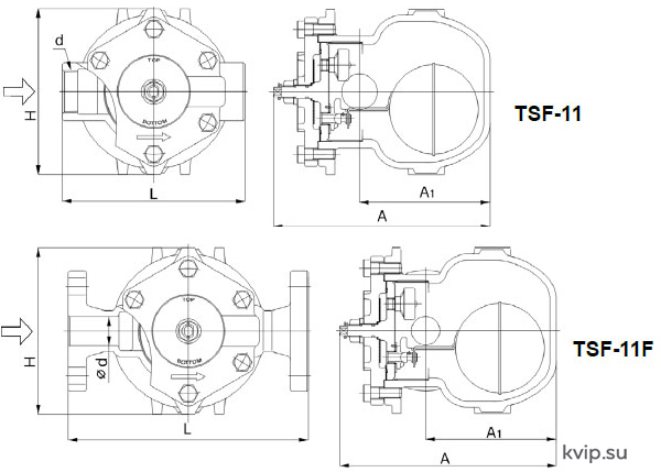 Yoshitake TSF-11F Поплавковый конденсатоотводчик_Р1 Yoshitake TSF-11F Поплавковый конденсатоотводчик_Р1