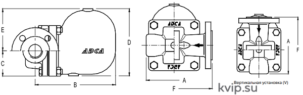 ADCA FLT14I DN 40-50 Конденсатоотводчик поплавковый ADCA FLT14I DN 40-50 Конденсатоотводчик поплавковый