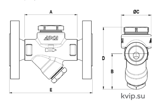 ADCA DT42/2 Конденсатоотводчик термодинамический ADCA DT42/2 Конденсатоотводчик термодинамический