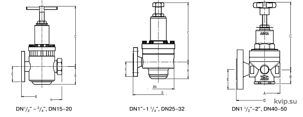 ADCA PRV31SS DN15–50 Поршневой редукционный клапан